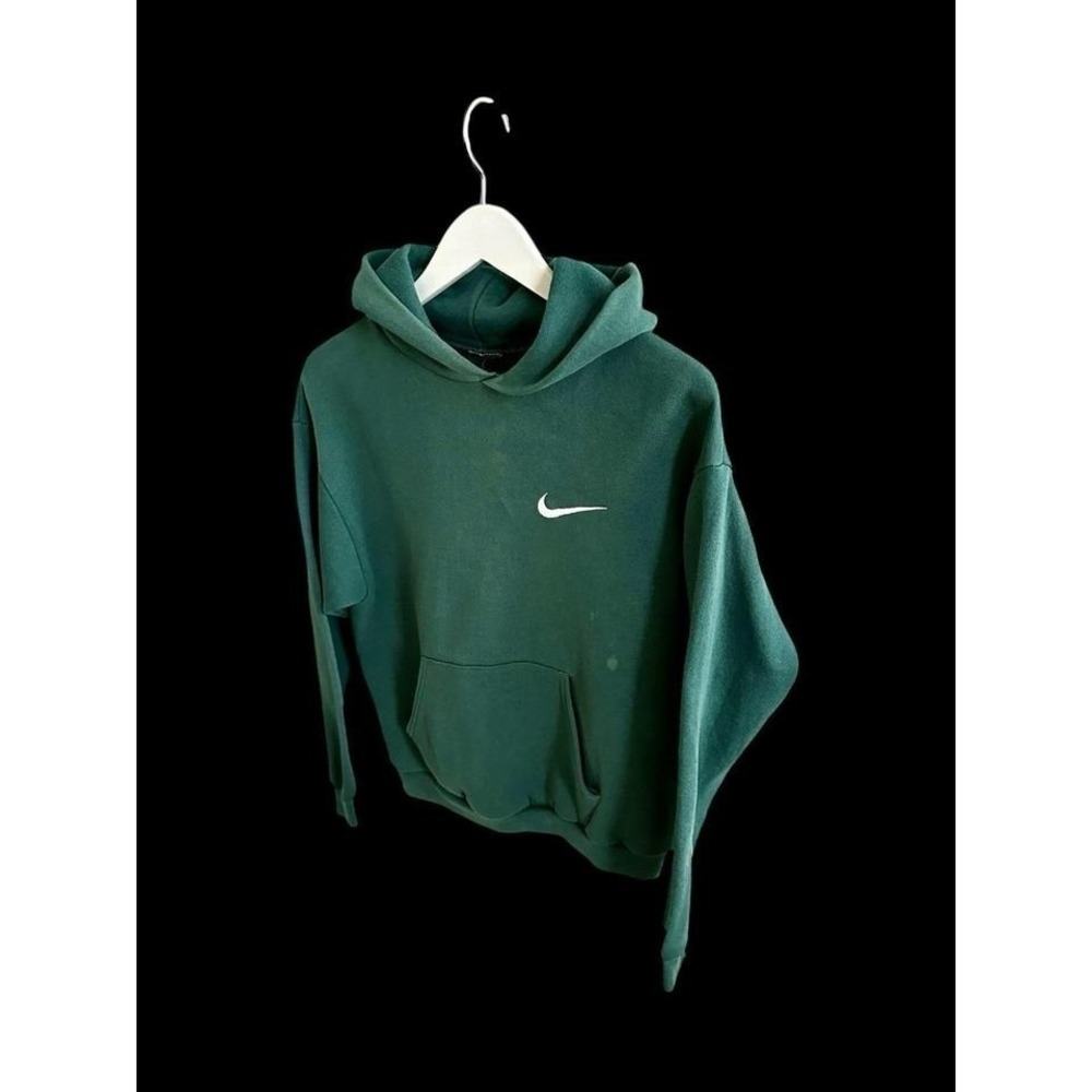Vintage 80s Nike Pullover Hoodie Sz Small‎ Green Michigan State *Flaws